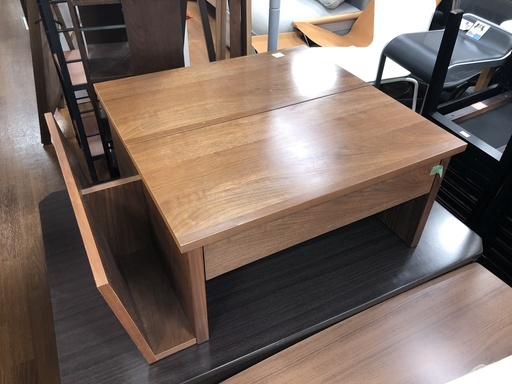 【トレファク府中店】収納付センターテーブル 送料込+【トレファク府中店】収納付センターテーブル