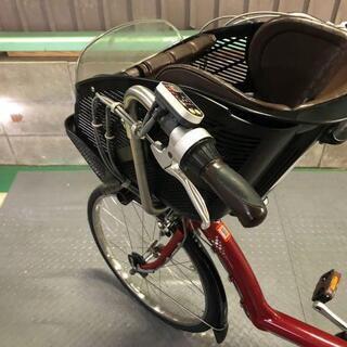 電動自転車 ブリヂストン アンジェリーノ 赤 子供乗せ 3人乗り適合車