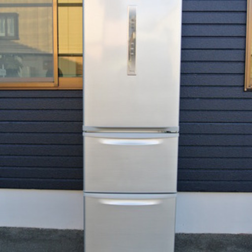 【112803】ノンフロン冷凍冷蔵庫　パナソニック　NR-C37CM-S形　2012年製　冷凍室66L　冷蔵室299L【引取限定】