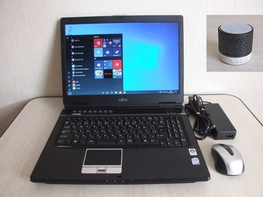 高速SSD120GB搭載　Fujitsu FMV-BIBLO NF/C70 ノートパソコン　7　おまけLED Bluetoothスピーカー
