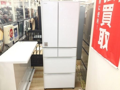 ★送料無料★　12ヶ月保証　6ドア冷蔵庫　HITACHI R-GS5100H 2018年ﾓﾃﾞﾙ