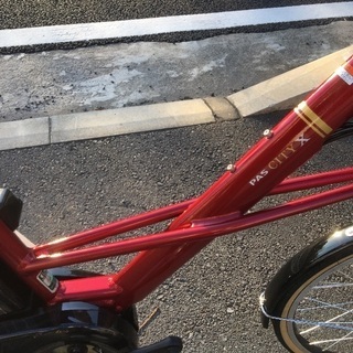 ヤマハ電動自転車 パス シティX ダークメタリックレッド PA20CX