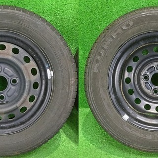 ☆2015年製 155/65R13 73H クムホ SOLUS KH17 中古 夏タイヤ 13インチ/鉄