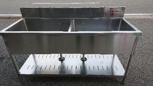 中古品 タニコウ二槽シンクお売りします。