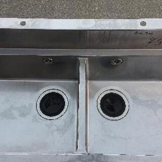 中古品 タニコウ二槽シンクお売りします。
