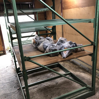 重量棚　スチール　棚　4段