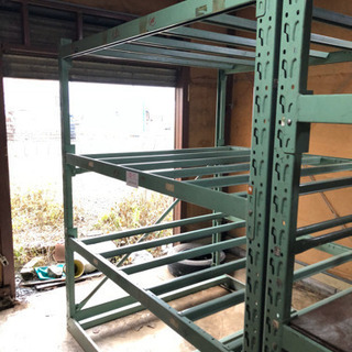 重量棚　スチール　棚　4段　