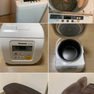 【家具5点セット】洗濯機 / 冷蔵庫 / 炊飯器 / ローソファ...