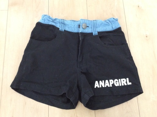 Anap ショートパンツ 黒 140 150cm Rion 井荻のキッズ用品 子供服 の中古あげます 譲ります ジモティーで不用品の処分