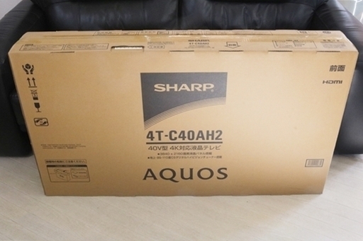 未使用　シャープ　40V型　4Ｋ対応液晶テレビ　アクオス　4T-C40AH2　40インチ