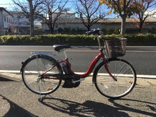 ヤマハ電動自転車 パス チア 26インチ ダークメタリックレッド PA26CH