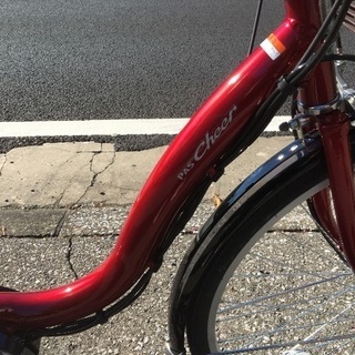 ヤマハ電動アシスト自転車26インチ 赤 赤い電動アシスト自転車です。