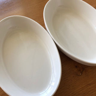 （お取引中）白いグラタン皿2枚