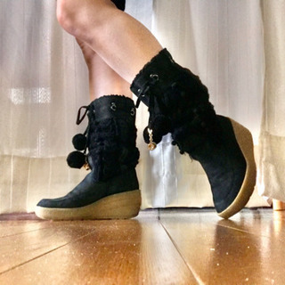 Juicy Couture ブラック ブーツ 7(24cm)
