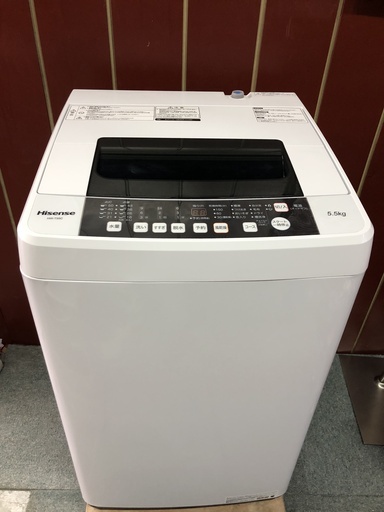 Hisense　洗濯機　5.5キロ　2018年製　お譲りします
