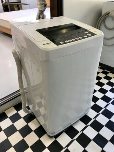 【リサイクルサービス八光　田上店　安心の1か月保証　配達・設置OK】HW-G55A-W 全自動洗濯機 ホワイト [洗濯5.5kg /乾燥機能無 /上開き]