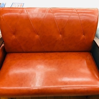 ビーカンパニー　赤　シングルソファ　オットマン付き ビーカンパニー 赤 シングルソファ オットマン付き ソファーベッド 3人