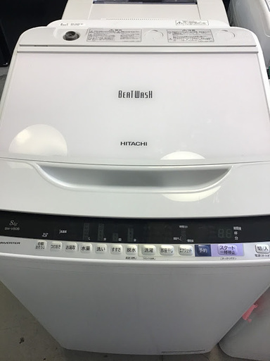 【送料無料・設置無料サービス有り】洗濯機 2018年製 HITACHI BW-V80B 中古