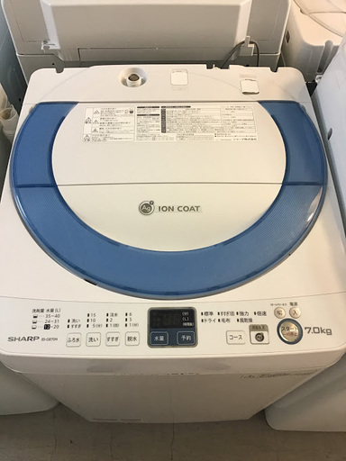【送料無料・設置無料サービス有り】洗濯機 SHARP ES-GE70N-A 中古