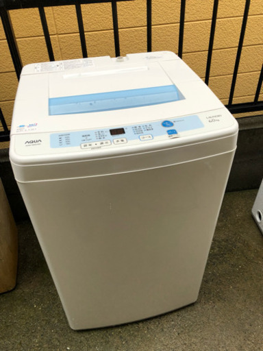 AQUA 6㎏ 「立体循環ジェット水流」洗濯機AQW-S60C