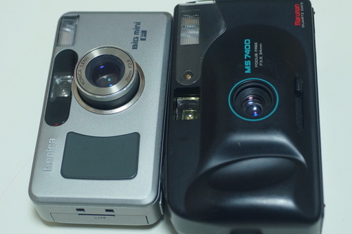 コニカ　ビッグミニF　マルマンMS7400　コンパクトカメラ　2台セット