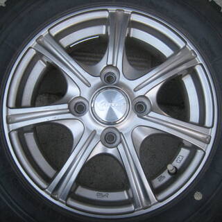 AINOS (MARUKA SERVICE) ホイールタイヤ4本セット(スタッドレス)13インチ 4J PCD100-4穴 タイヤ　ブリヂストン　145-80R13 です。 AINOS (MARUKA SERVICE) ホイールタイヤ4本セット(スタッドレス)13