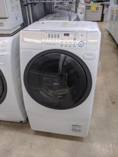 2012年製 AQUA アクア ドラム式 洗濯機 AQW-Ｄ500 洗濯9kg 乾燥6kg エアウォッシュ 高速シャワーすすぎ eco標準コース ステンレスドラム