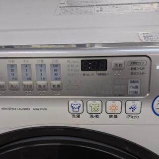 2012年製 AQUA アクア ドラム式 洗濯機 AQW-Ｄ500 洗濯9kg 乾燥6kg エアウォッシュ 高速シャワーすすぎ eco標準コース ステンレスドラム