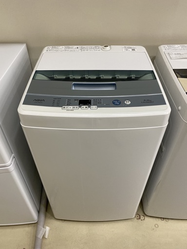 洗濯機 アクア AQUA AQW-S50E(W) 2017年製 5.0kg 中古品