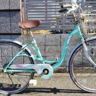 あさひ自転車  24インチ  後輪パンク