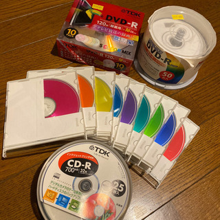 未使用分DVD-R、CD-R