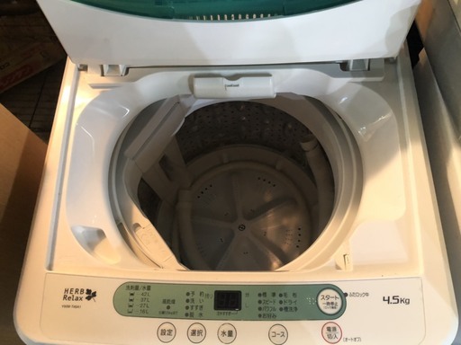 ☆中古 激安！！ ヤマダ　全自動電気洗濯機　4.5kg　YWM-T45A1　2016年製　￥12,000！！