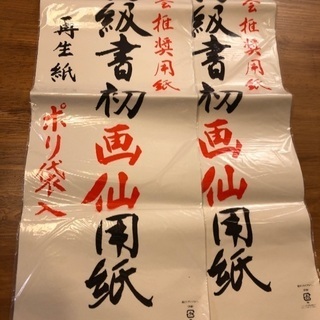 埼倫会推奨用紙 高級書初画仙用紙 長い 書き初め用半紙 78x26