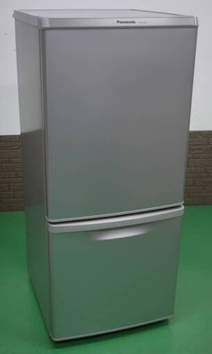美品 Panasonic パナソニック 2ドア 冷凍冷蔵庫 138L NR-B148W シルバー 16年製