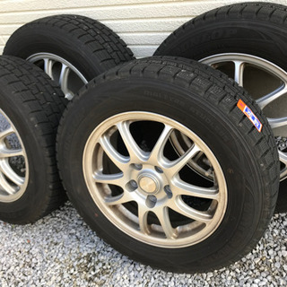 即日発送 DUNLOPスタッドレスタイヤ ホイール付き 195/65R15 タイヤ