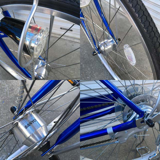 26インチ　フルカスタム　6段切替　オートライト　ブルメタ