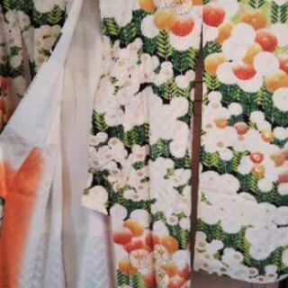 豪華！ 正絹振袖 6点フルセット お花尽くし 金駒刺繍 共八掛け☆