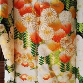 豪華！ 正絹振袖 6点フルセット お花尽くし 金駒刺繍 共八掛け☆