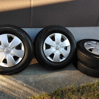 スタッドレスタイヤ 145/80R13 ブリヂストン 4本ホイール&ホイール 