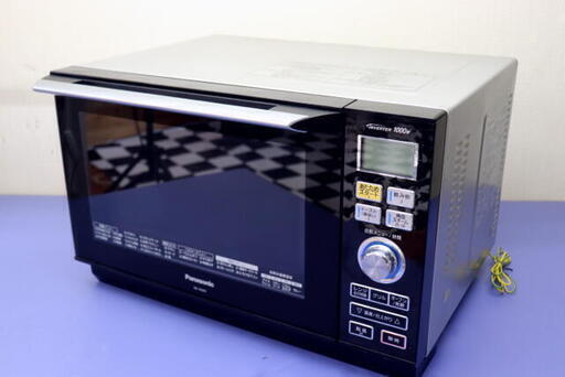 スチームオーブンレンジ　Panasonic NE-M265-KS 2012年製　ブラック 26L　1000W　100℃～250℃　キッチン　住まい　料理　フラット庫内