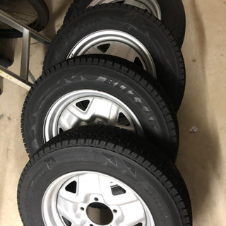 新型ジムニーにも！純正スチールホイールとブリジストンスタッドレス