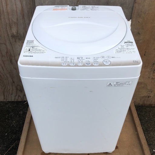 【配送無料】2015年製 東芝 4.2kg 洗濯機 AW-4S2