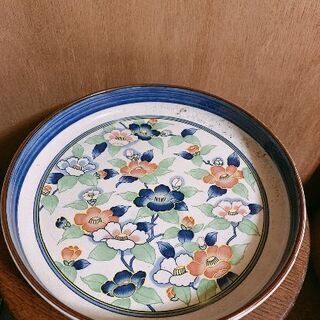 九谷焼 山茶花 大皿1、小皿2 【公式通販】