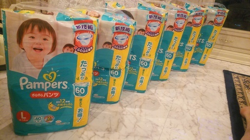 パンパース　Lサイズ　60枚入り　6パック　（計360枚）