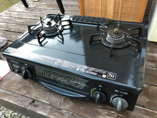 【中古】リンナイ　２口ガスコンロ　LPガス用