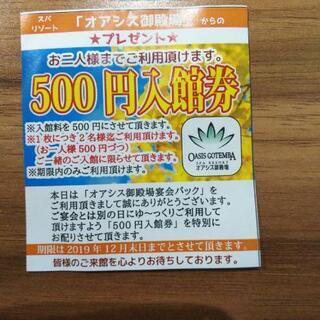 500円入館券