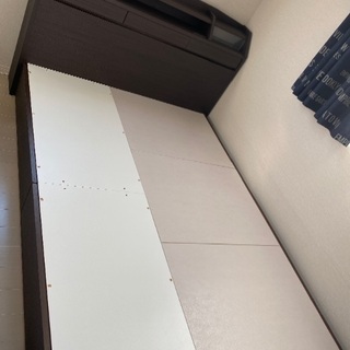 ニトリ　収納付きベッドフレーム(ダブル)