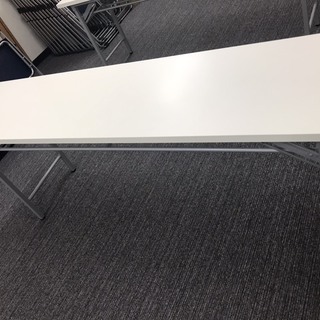 オフィス/事務用品、会議室テーブル　折りたたみテーブル 棚付き ...
