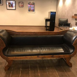 直接引き取り限定！デザイン性抜群✨アンティークソファ 大