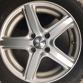 スタッドレスタイヤ 165/60/R15 アルミホイール ソリオ ハスラー キャスト D2 バリ山 ジモティ配送無料